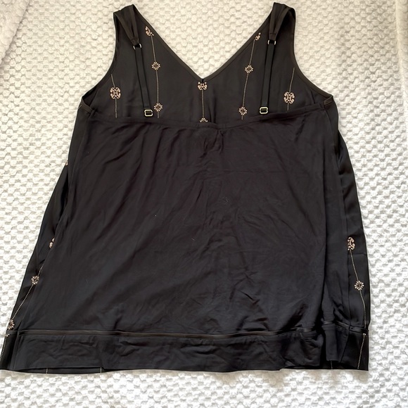 NWT Soma black & tan print satiny camisole - Picture 4 of 4